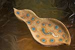 spiral earth - hand made plate