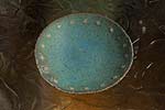 spiral earth - hand made plate